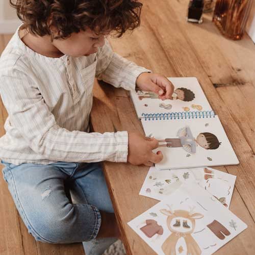 Feuilles d'autocollants du livre Jim & Friends Little Dutch