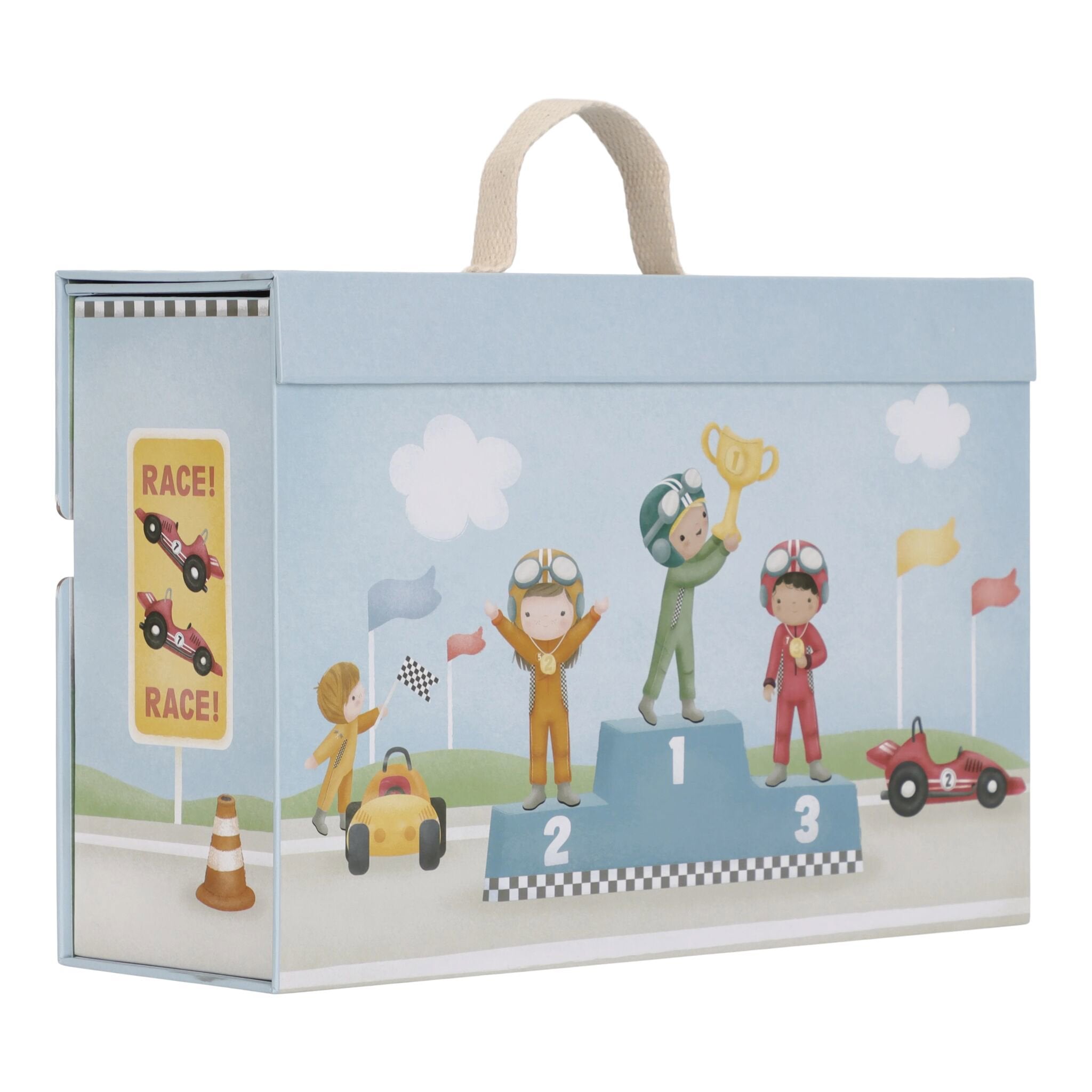 Voitures en bois du circuit de course Little Dutch