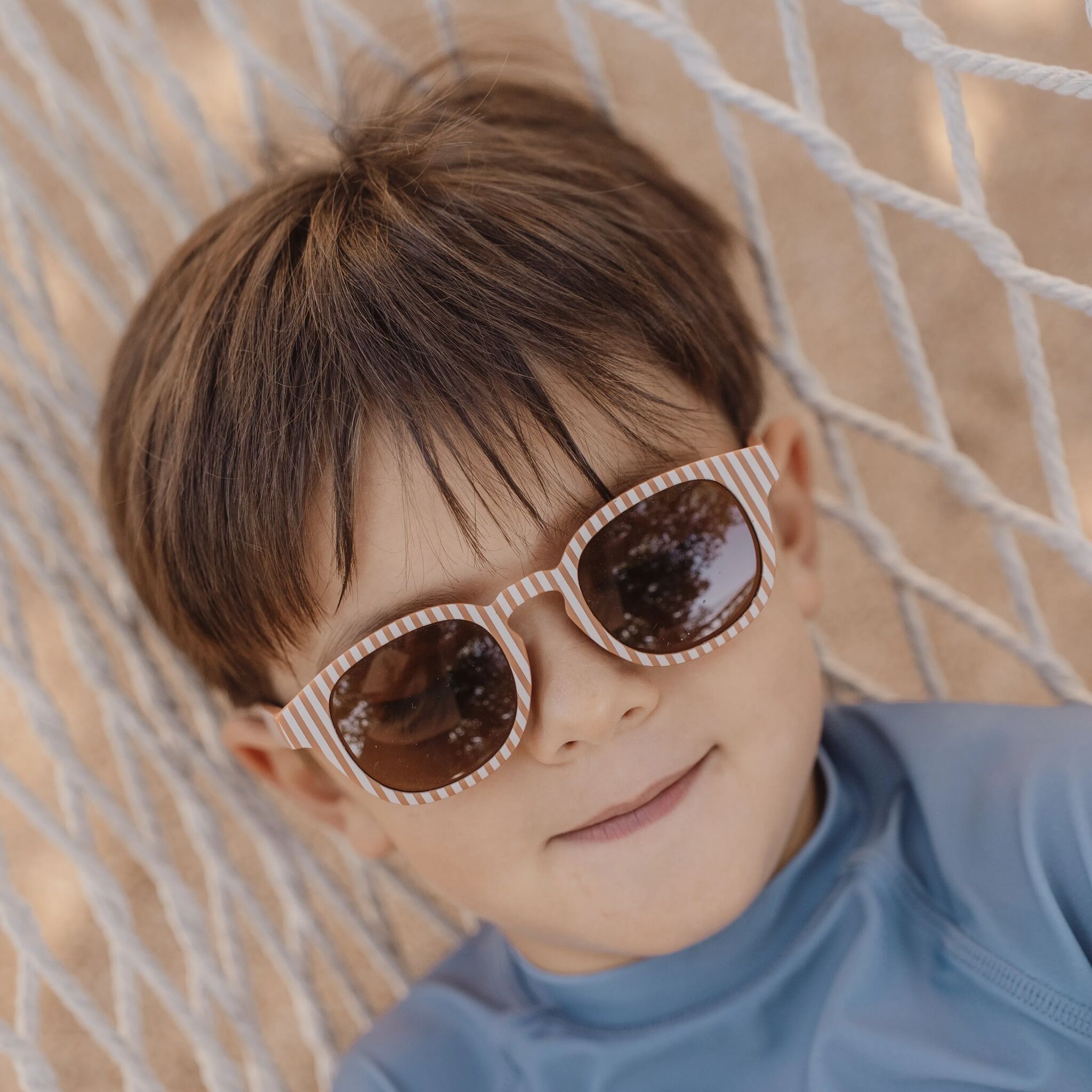 Lunettes de soleil Ocean Brown Stripes Little Dutch