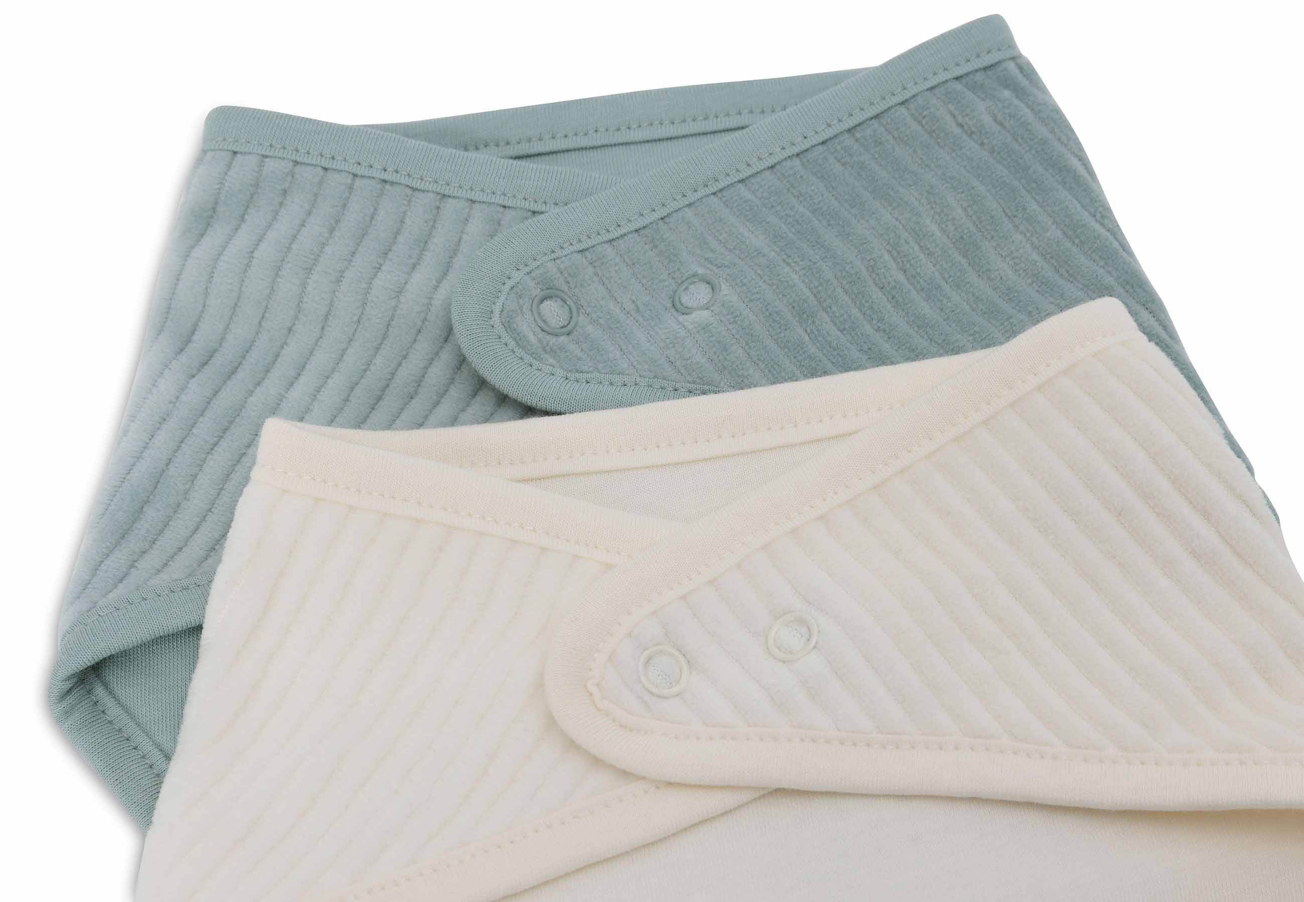 Bavoir bandana Ivory en velours côtelé