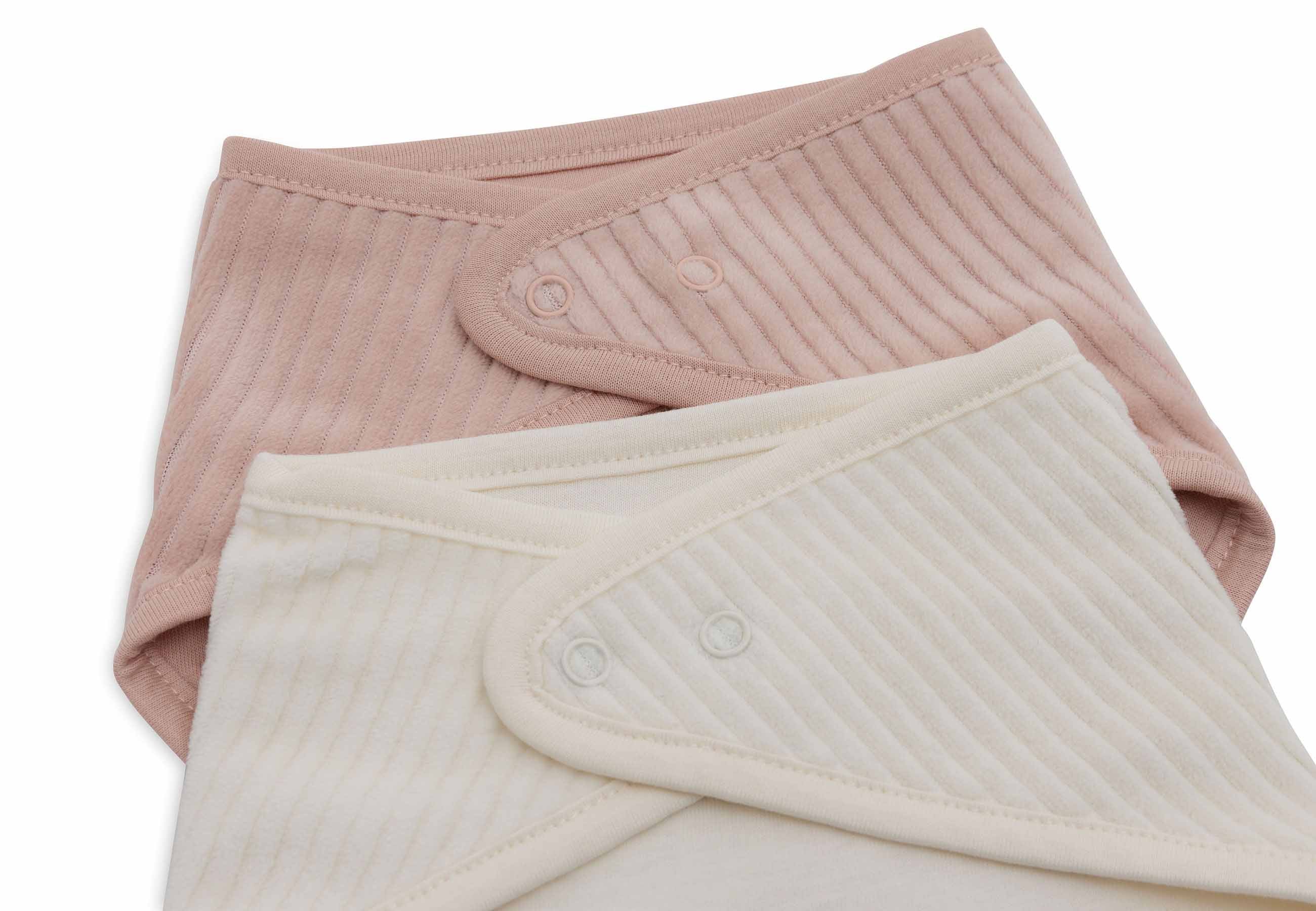 Bavoir bandana Ivory en velours côtelé