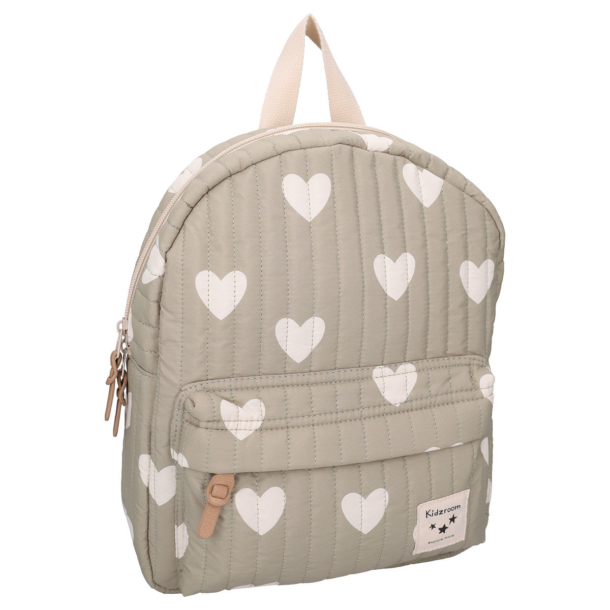 Sac à dos enfant Kidzroom Wonderful Worlds vert à cœurs