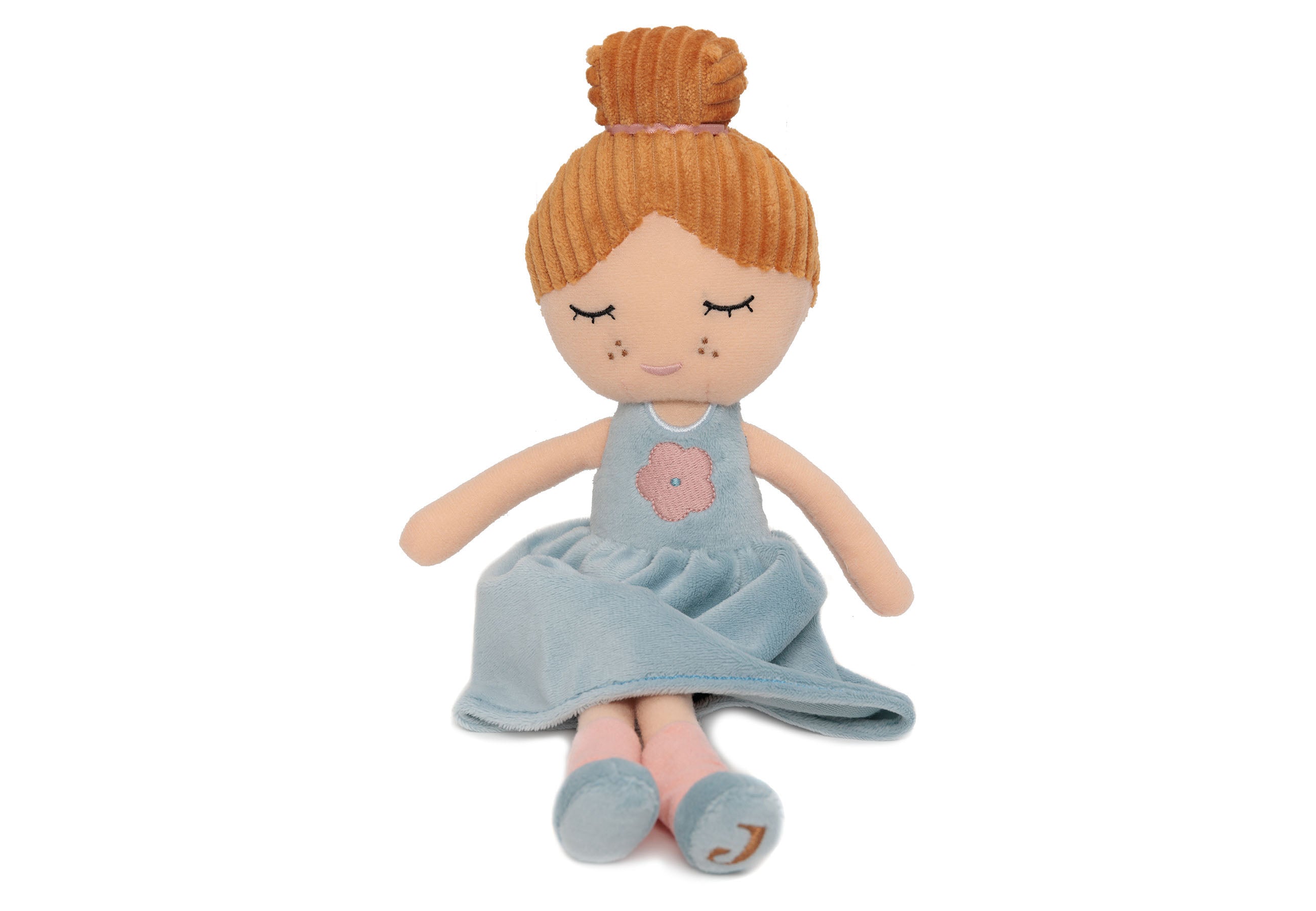 Peluche poupée Rose Jollein