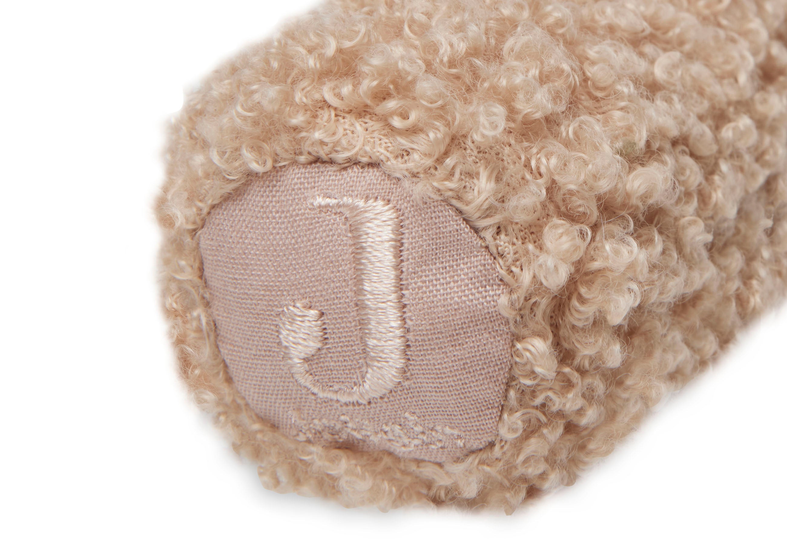 Hochet Teddy Bear Biscuit Jollein détail tête ourson