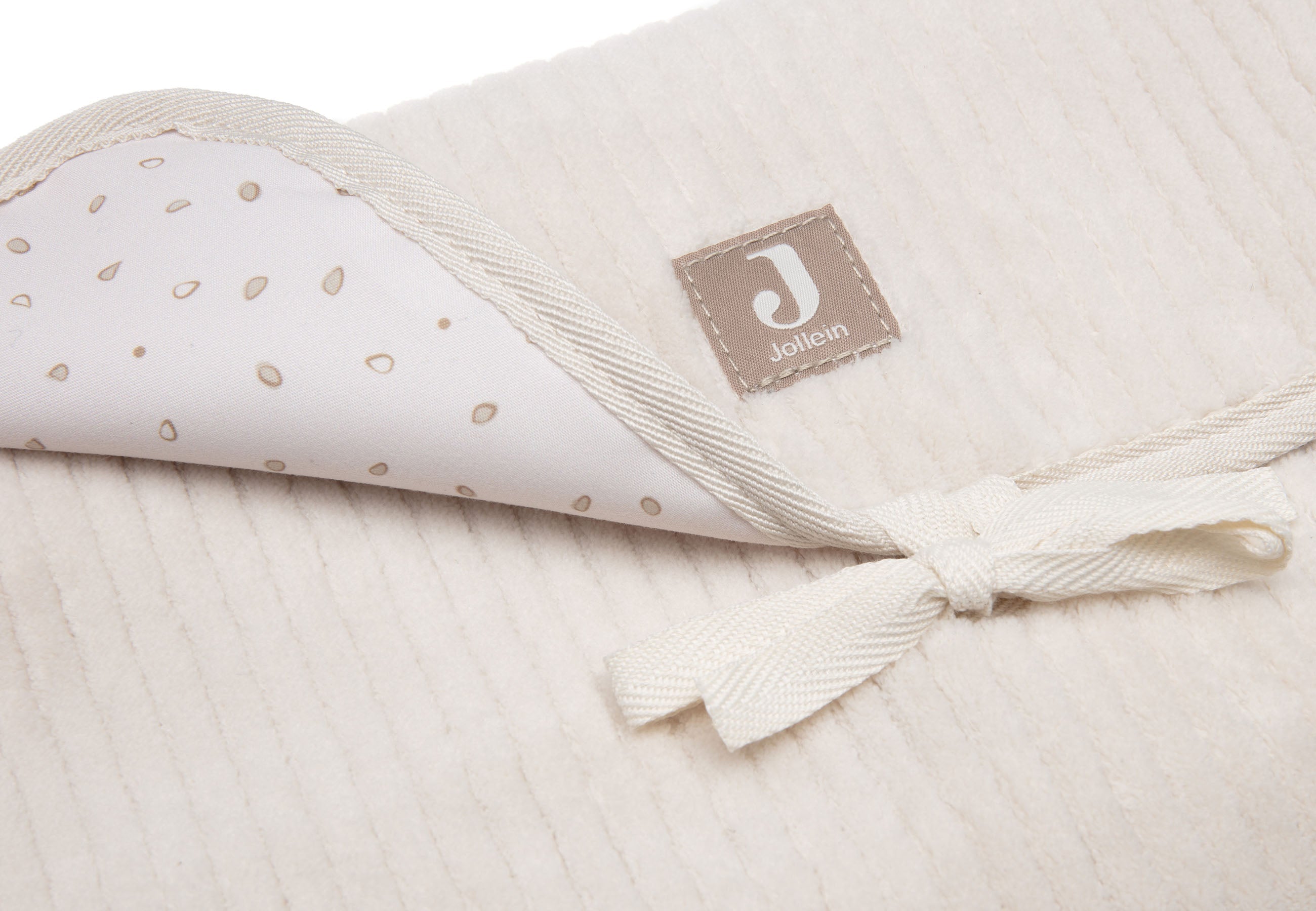 Détail du tissu côtelé Oatmeal