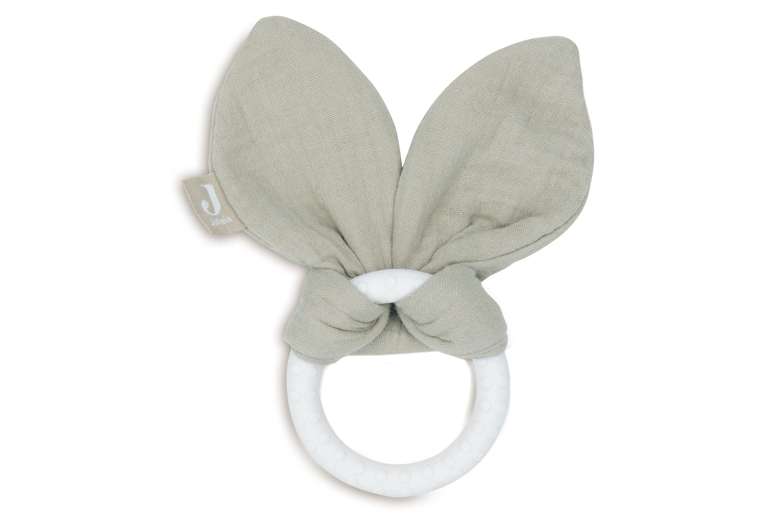 Anneau de dentition Bunny Ears vert olive Jollein