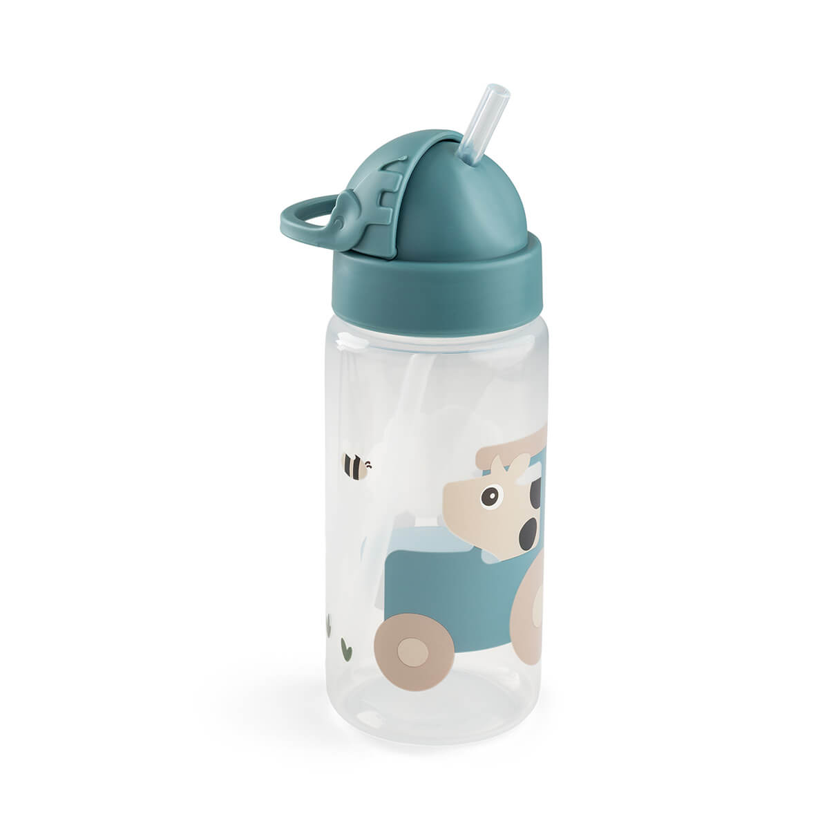 Gourde à paille Tiny farm - Bleu - 350 ml
