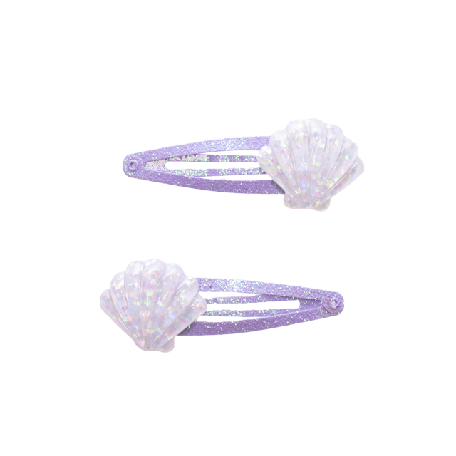 Duo de barrettes Sirènes Yuko B. sur son support