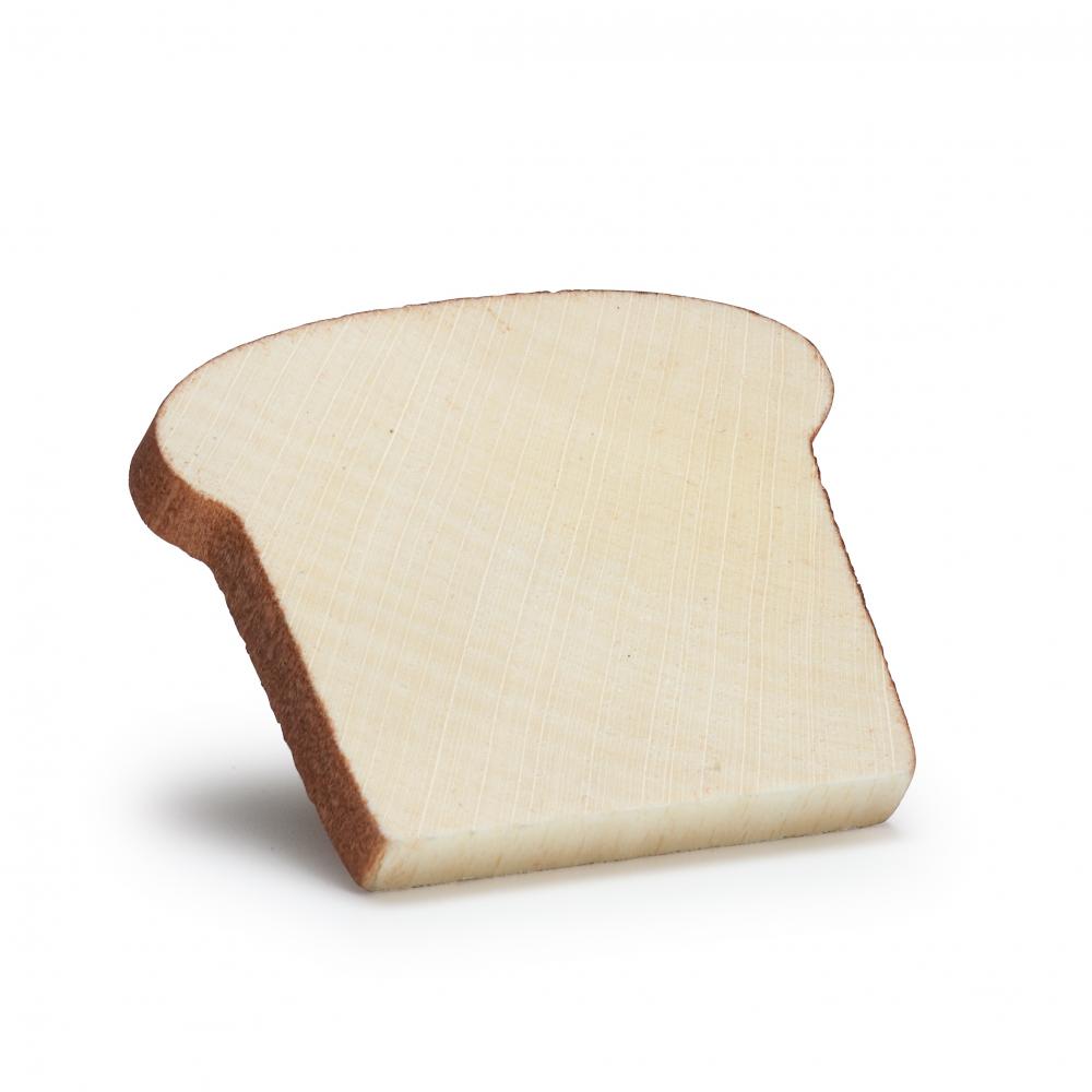 Tranche de pain de mie en bois Erzi bordure doree