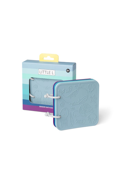 Livre de bain dégradé de bleu