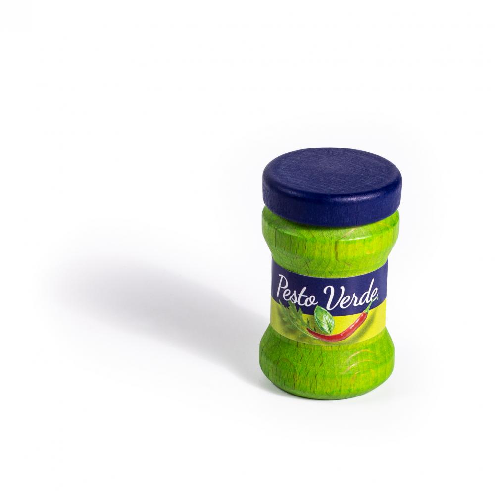 Pot de pesto verde en bois Erzi