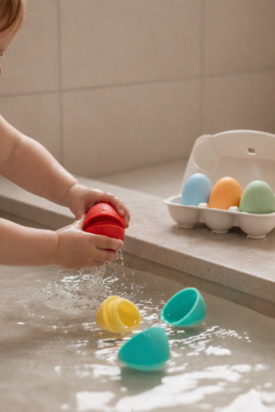 Œufs de bain multicolores