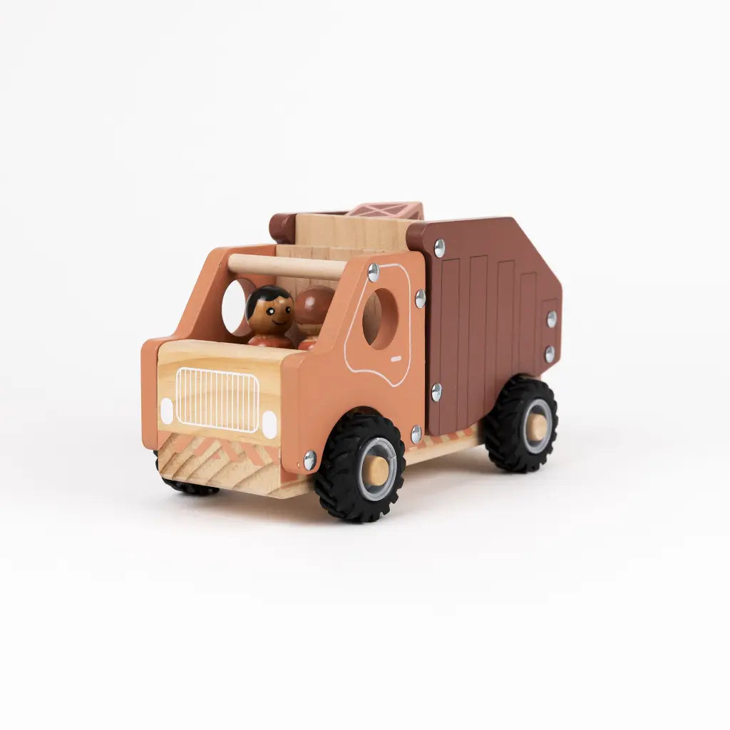 Grand camion benne en bois