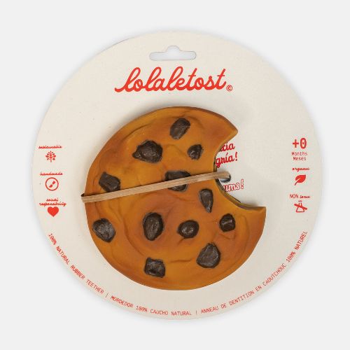 Bébé jouant avec l'anneau de dentition Mari le Cookie Lolaletost