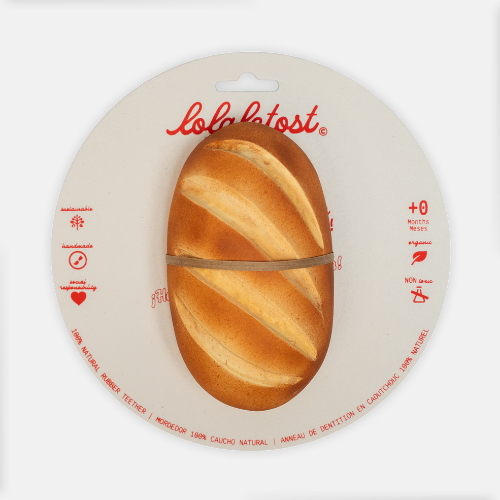 Bébé jouant avec l'anneau de dentition Susi la Baguette Lolaletost