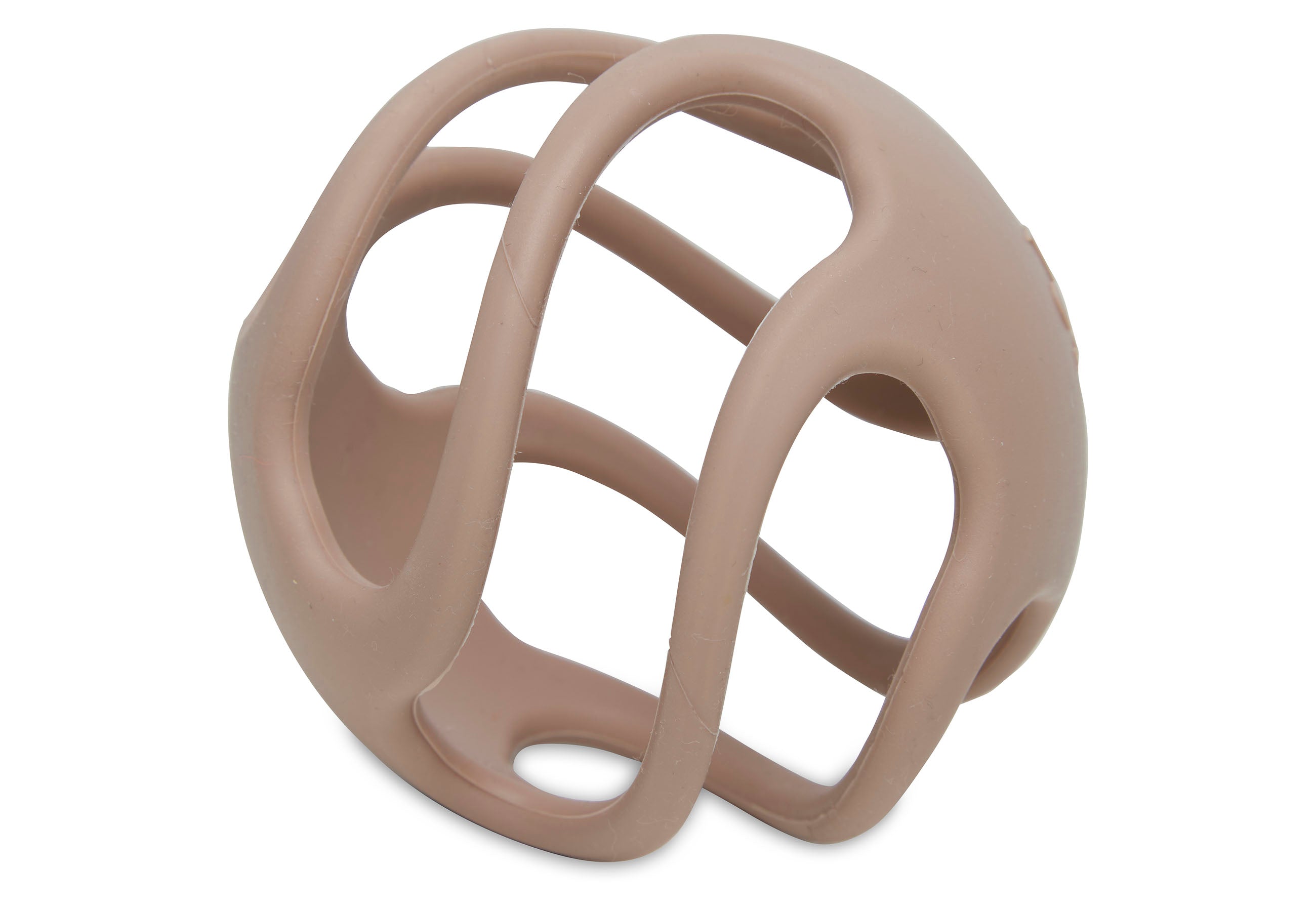 Balle de dentition en silicone biscuit Jollein vue de détail