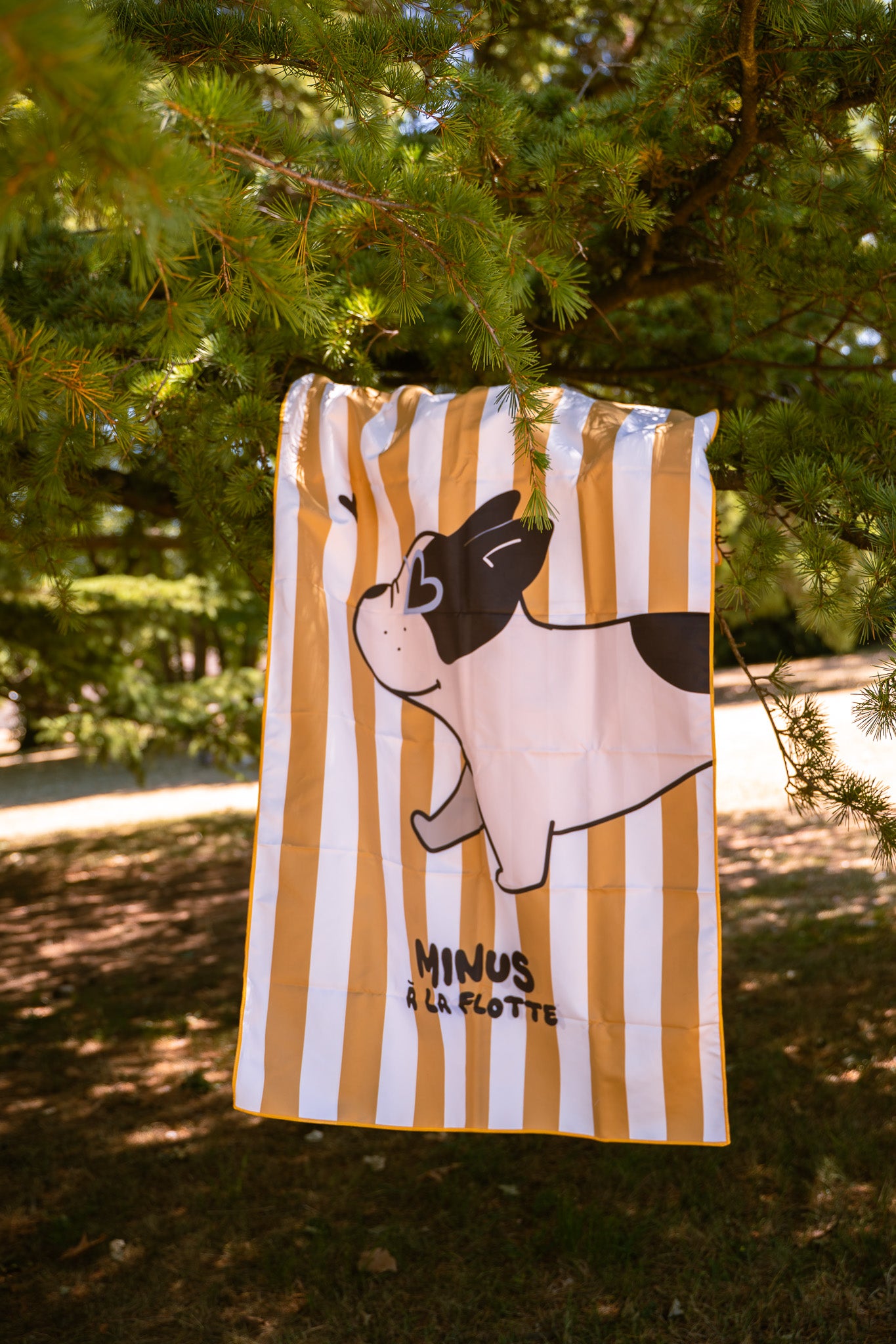 Serviette de plage enfant Minus Bouledogue