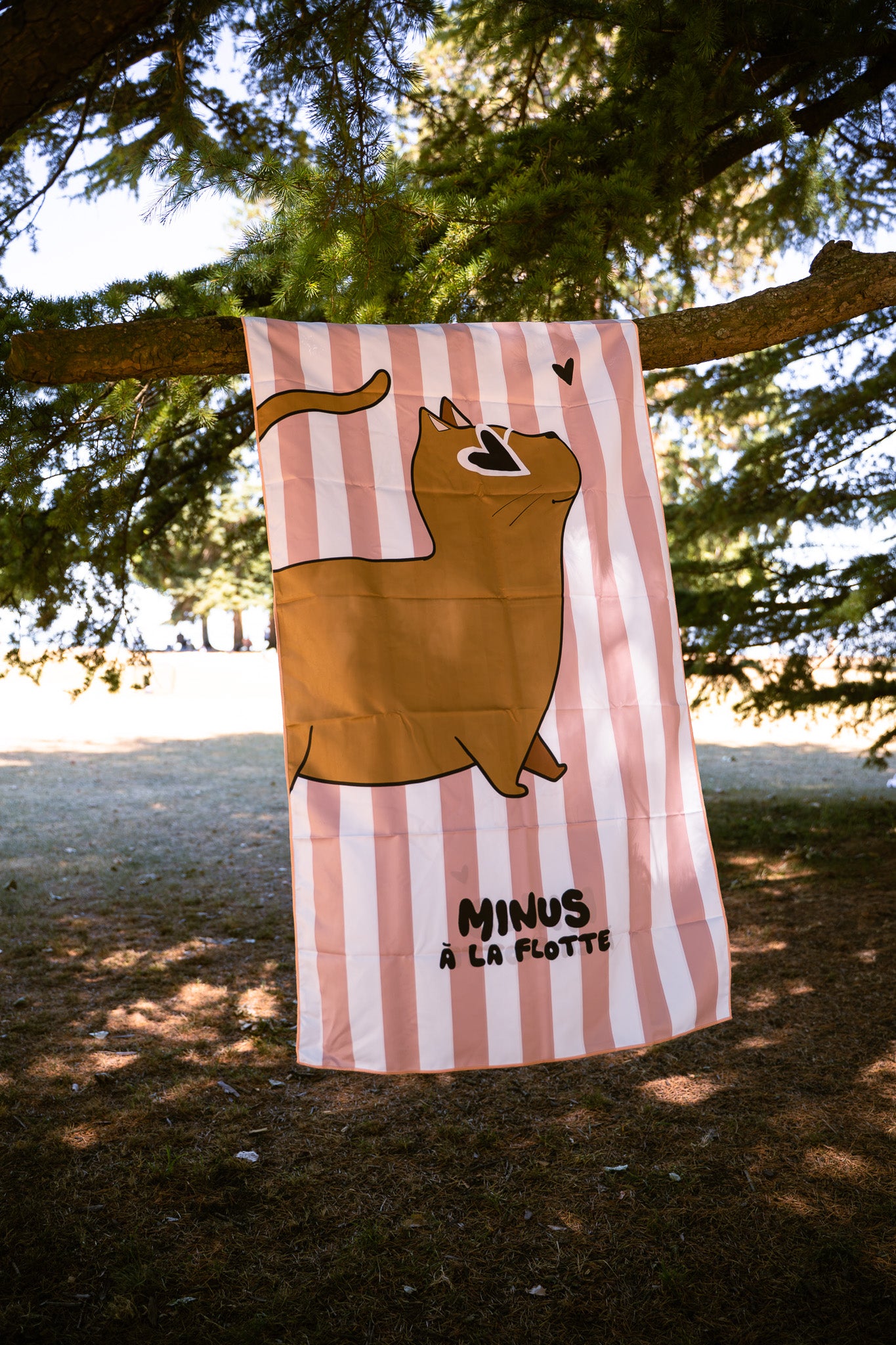 Serviette de plage enfant Minus Chat