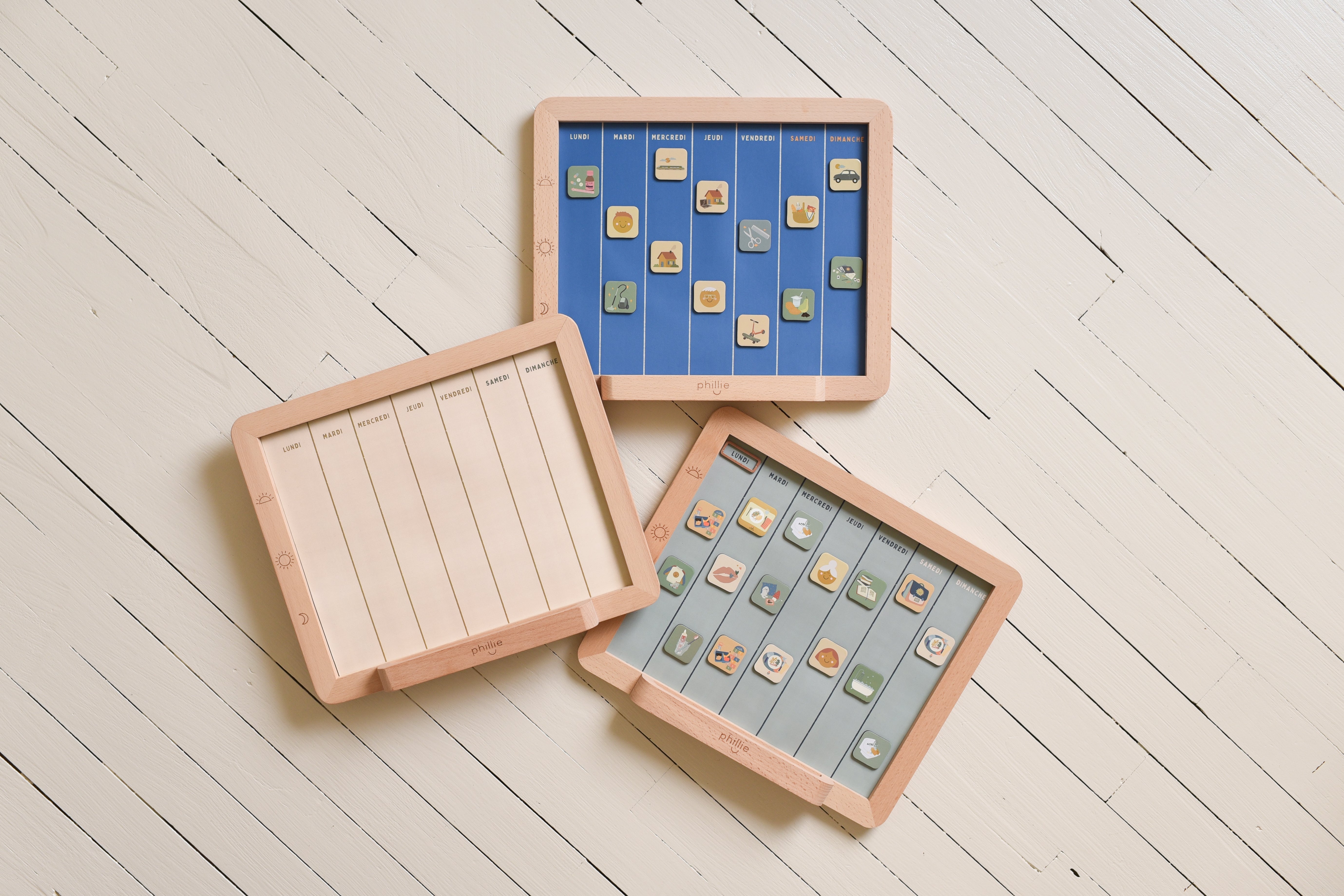 Semainier magnétique Les Petits Capables avec magnets illustrés