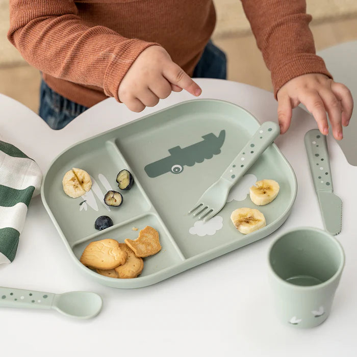 Foodie assiette plateau - Croco - Vert
