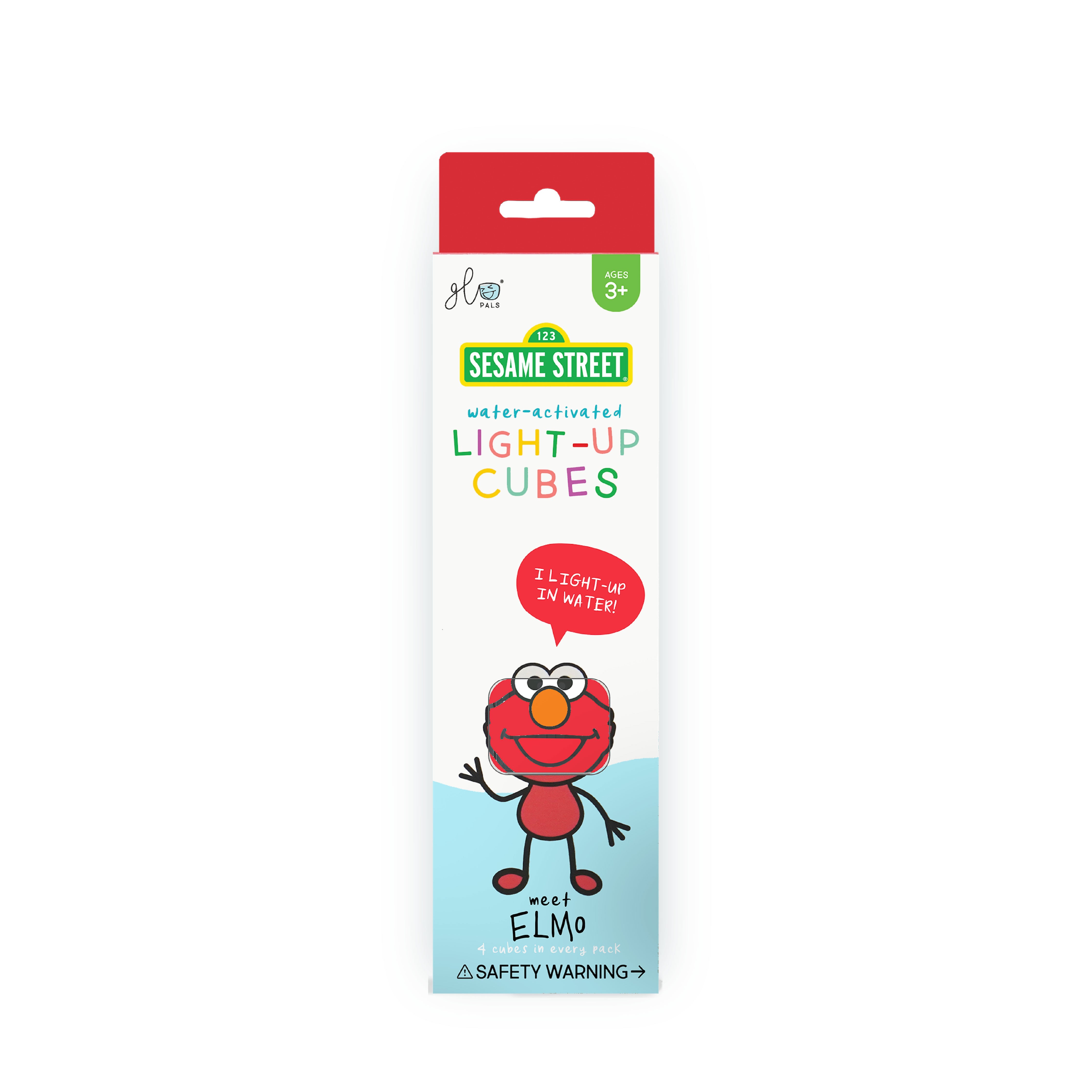 Cubes lumineux Glo Pals Sesame Street Elmo, pack de 4