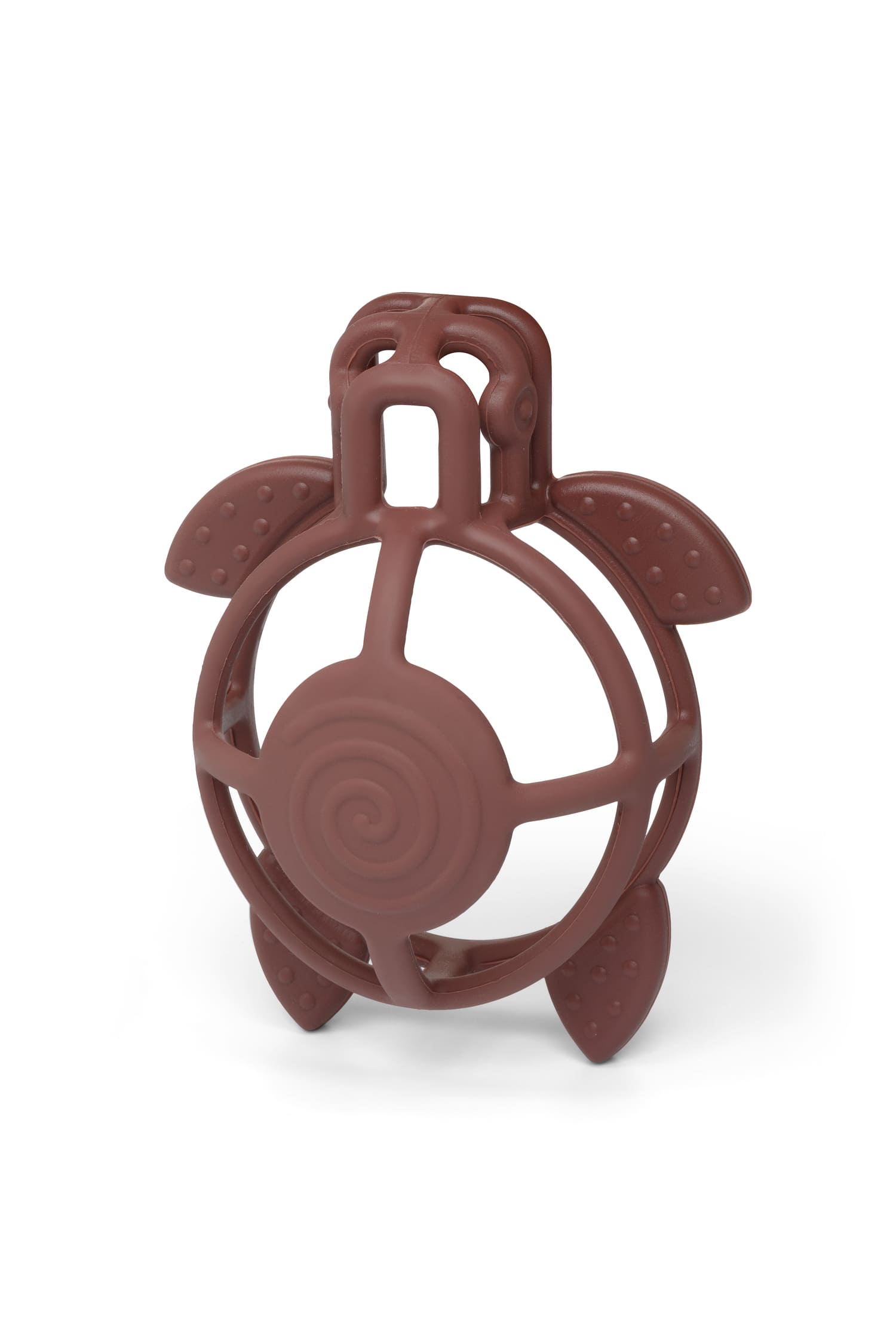 Tortue brune en silicone