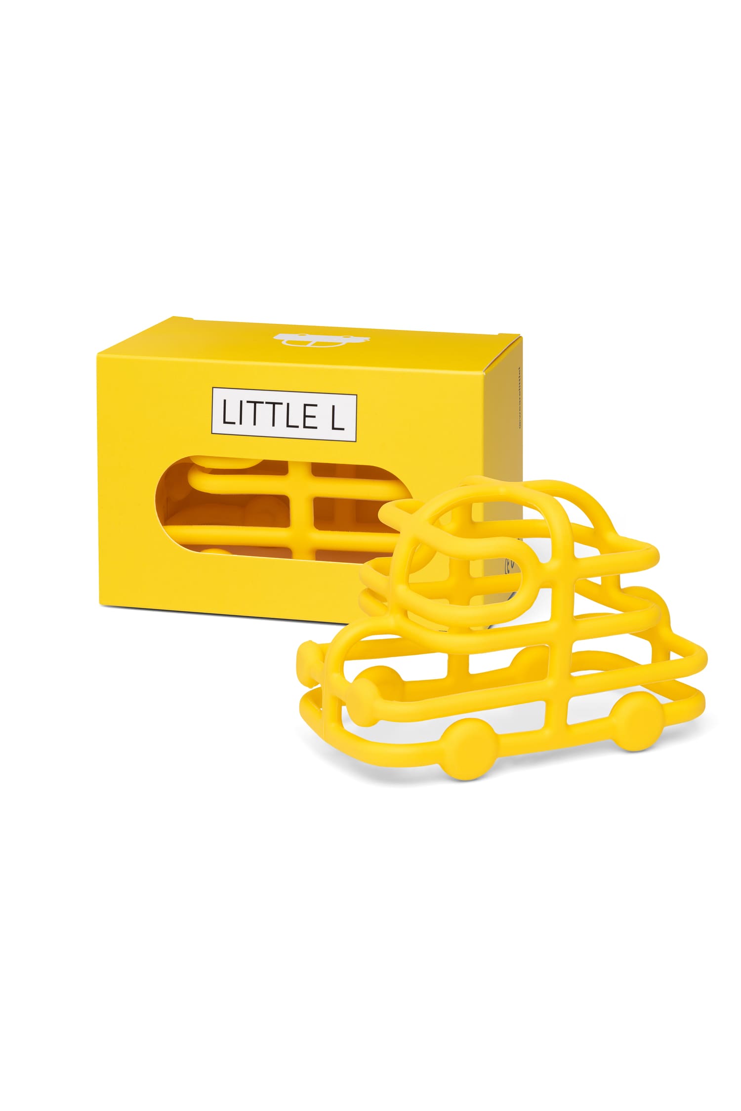 Voiture jaune en silicone