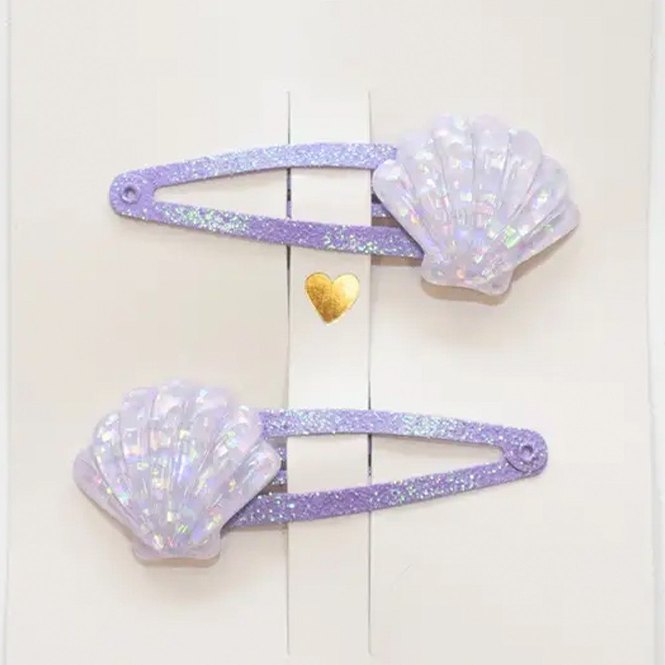 Duo de barrettes Sirènes Yuko B. vue de face