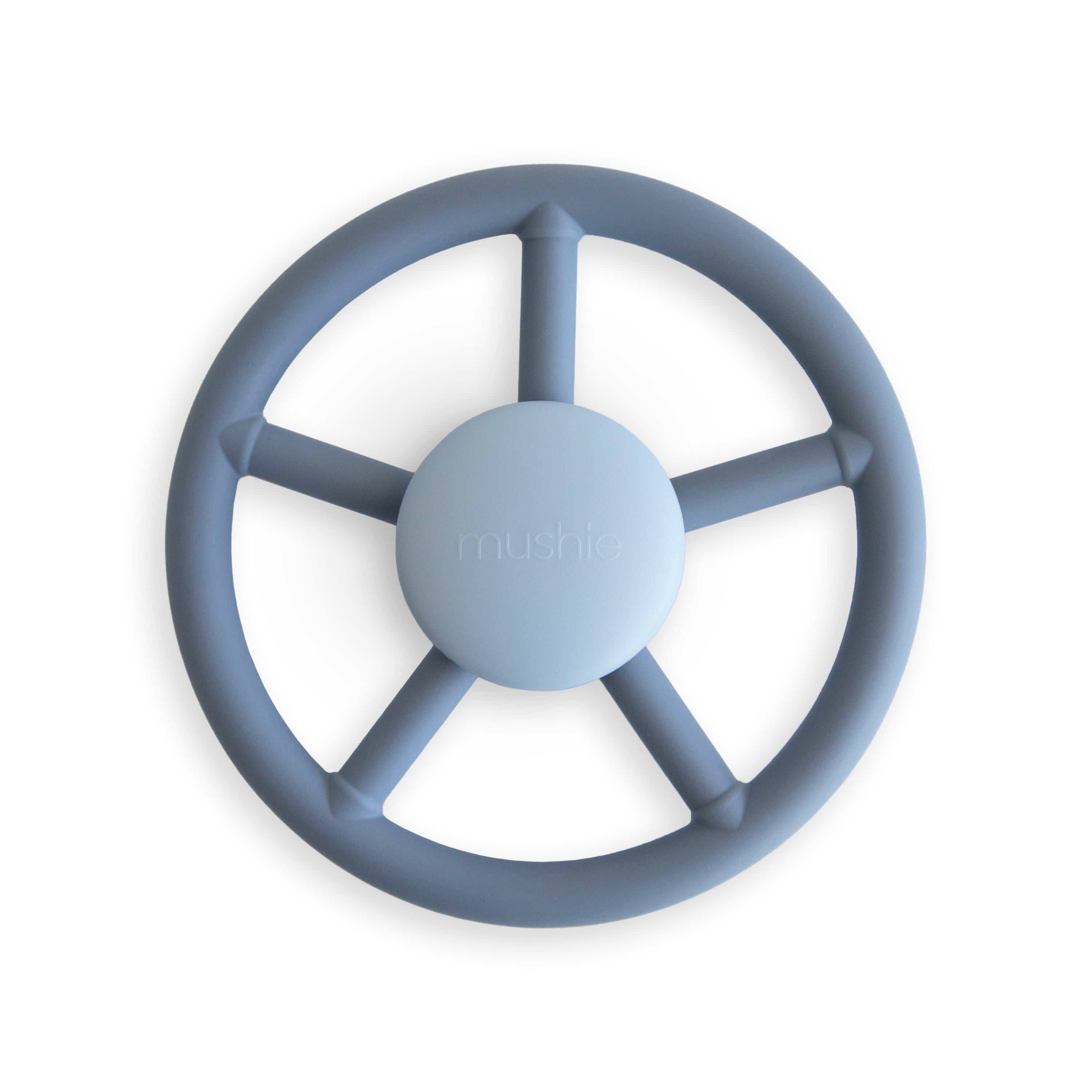 Toupie à ventouse Volant Mushie en silicone alimentaire