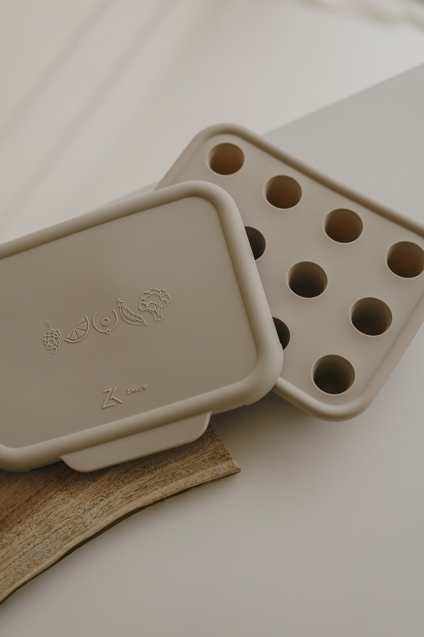 Bac à glaçons en silicone Argile