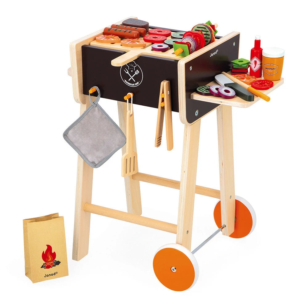 Grille amovible du barbecue en bois Janod