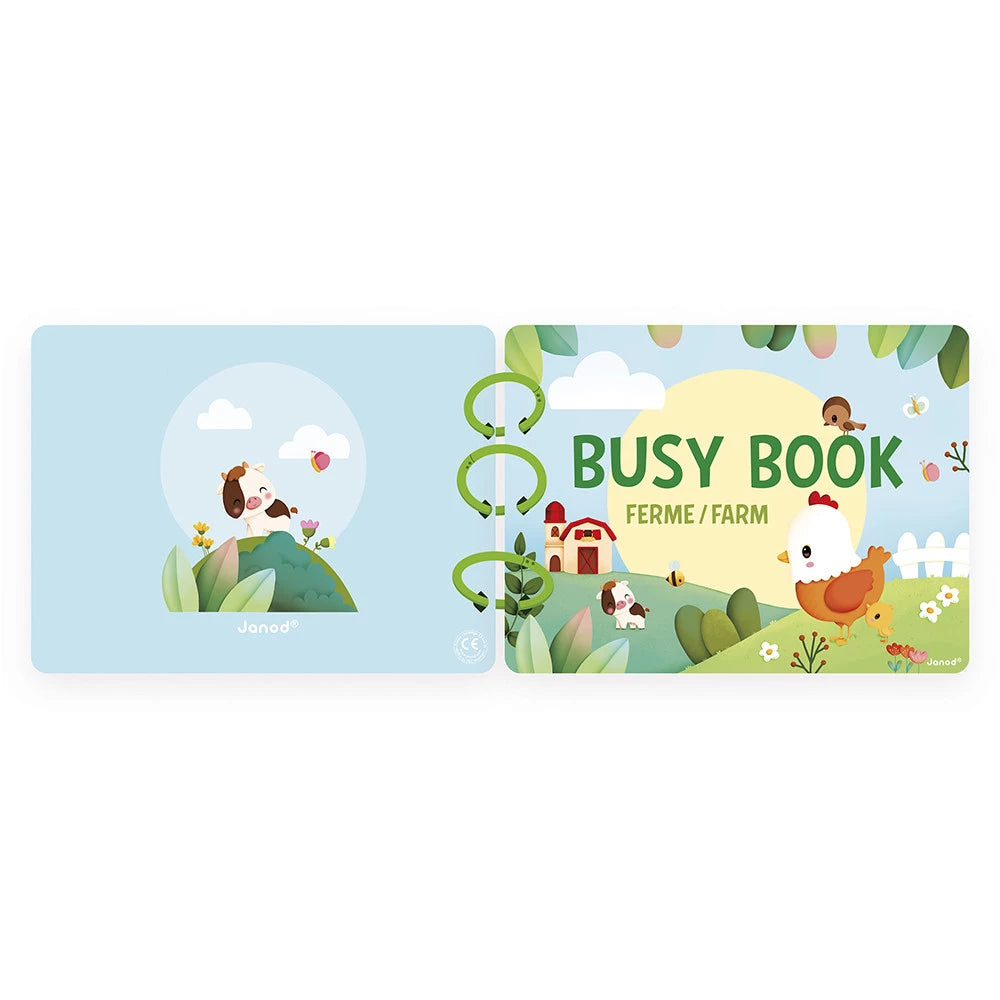 Anneaux détachables du Busy Book de la ferme Janod