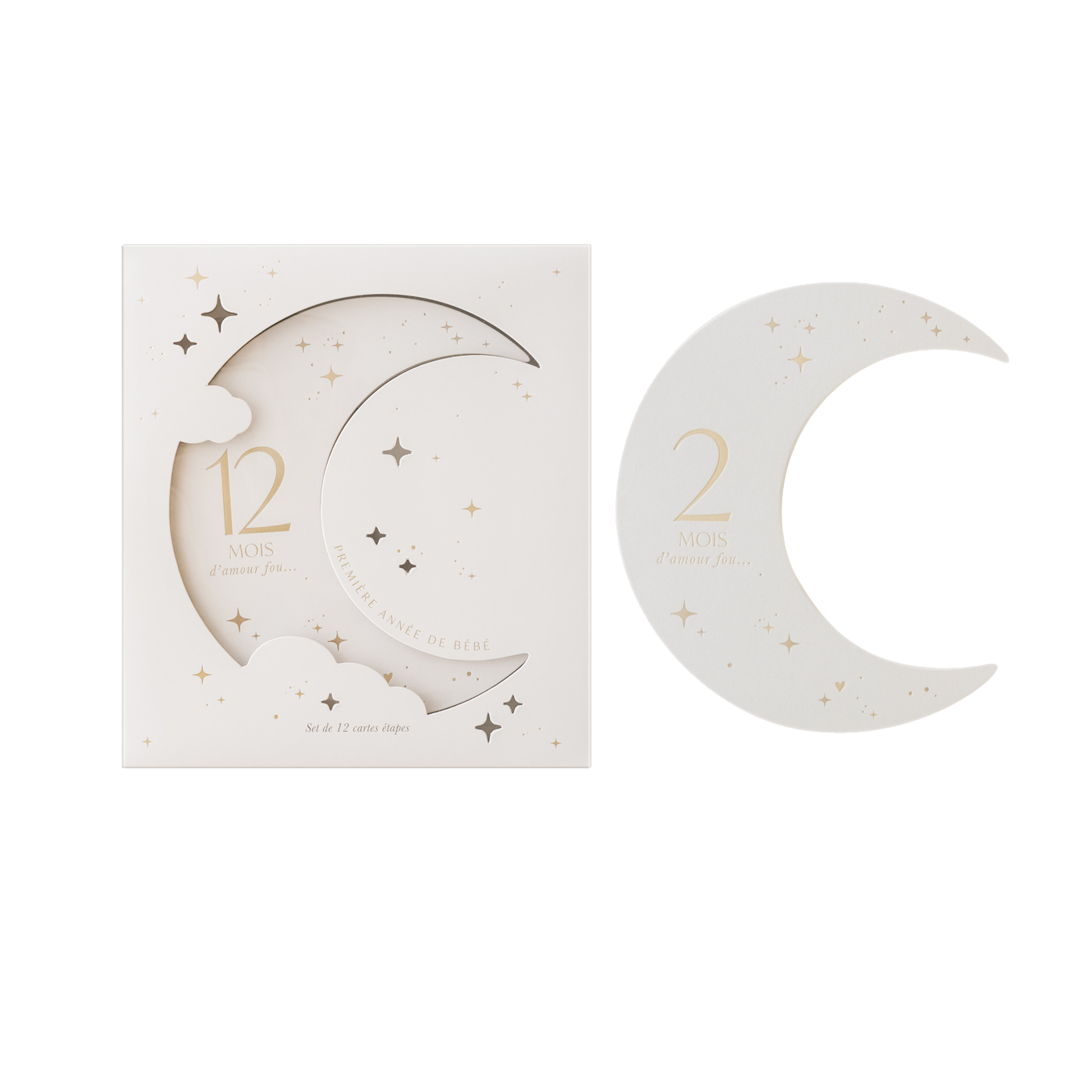 Coffret de 12 cartes étapes Moon