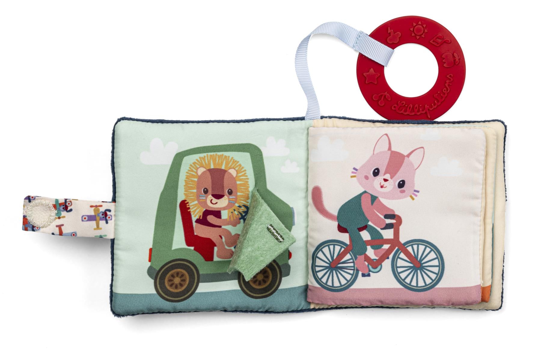 Pages intérieures de l'imagier transports Jules Lilliputiens