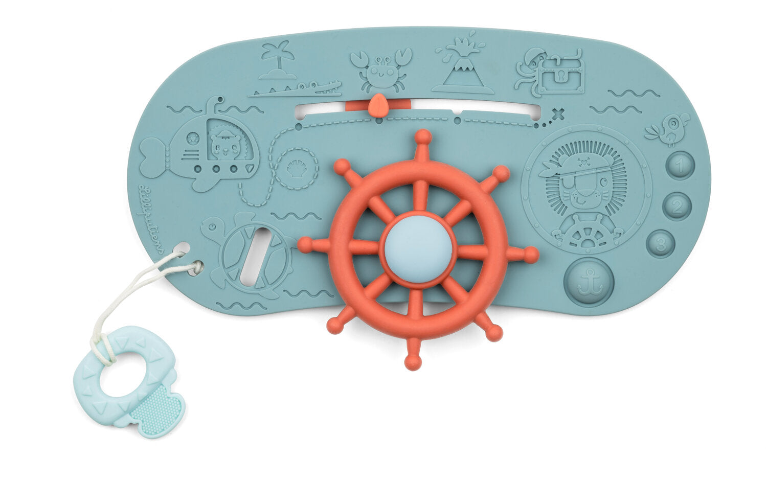 Panneau de bain bateau pirate Lilliputiens en silicone