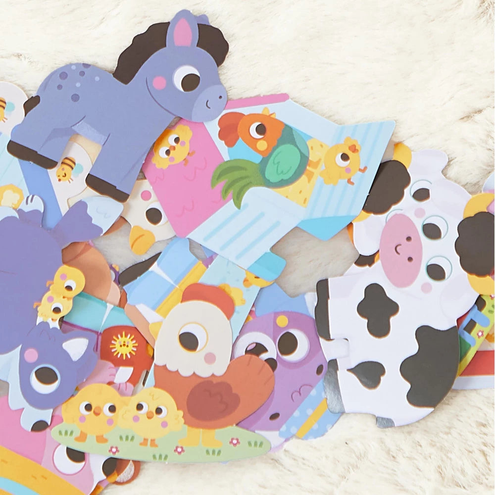 Détail des stickers animaux de la ferme Janod