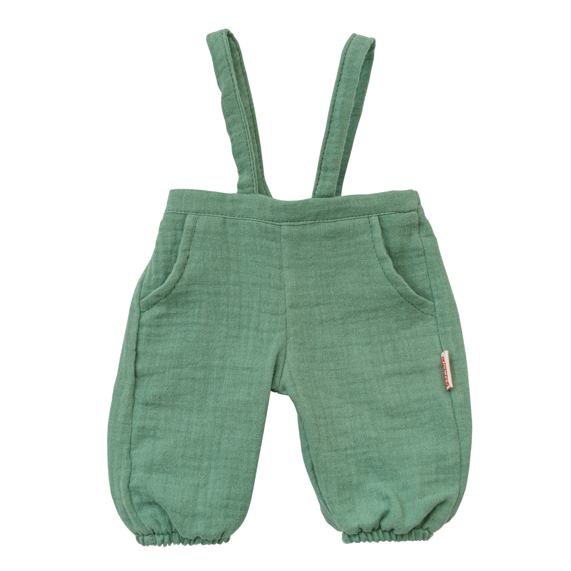 Salopette vert sauge présentée seule