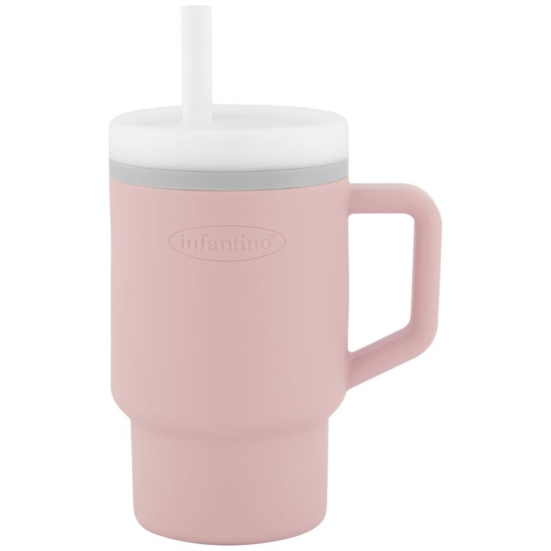 Tasse d'apprentissage Infantino Pirouette 255 ml avec paille anti-fuite