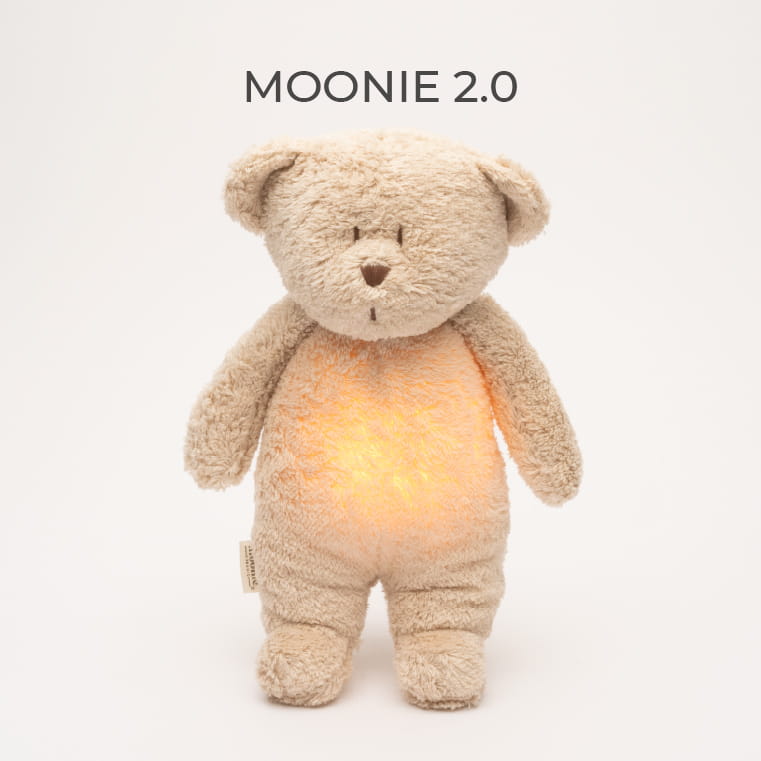 Ourson apaisant Moonie sable en coton bio