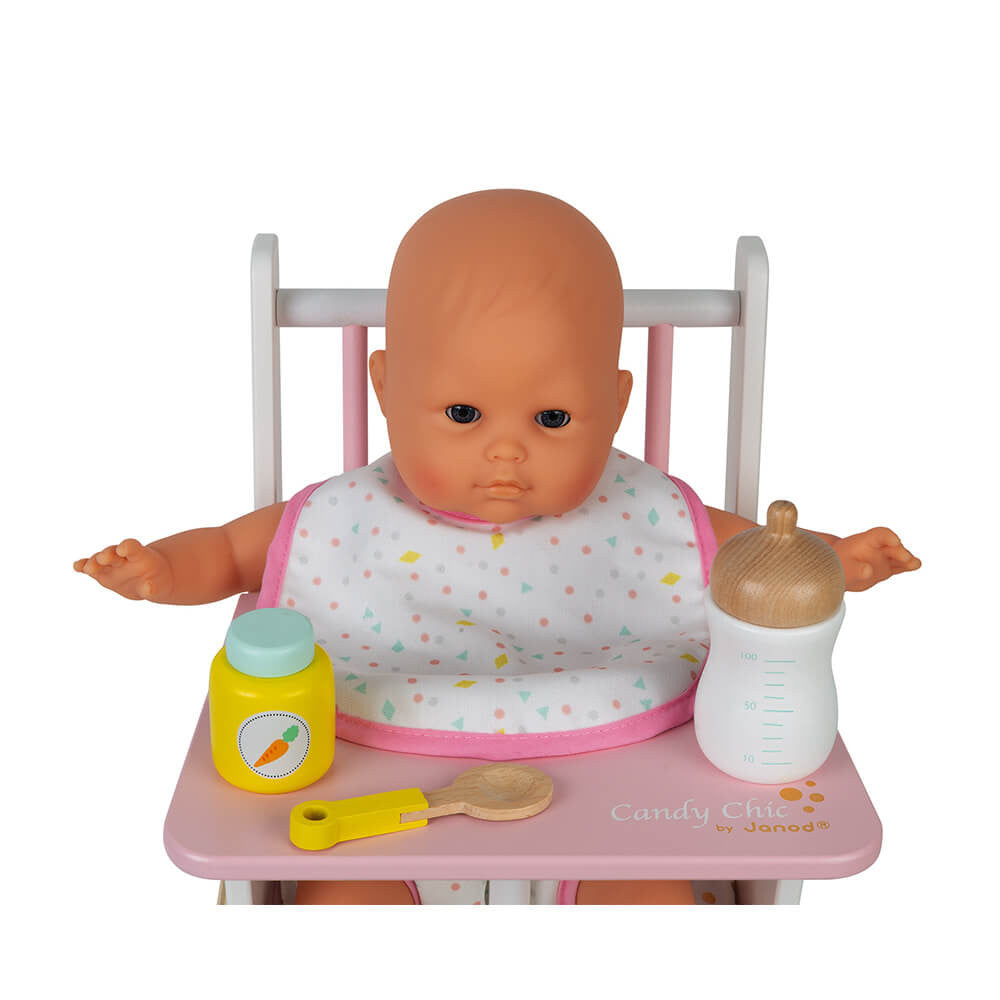 Sac à langer Nursery Janod fermé avec sa poignée en tissu