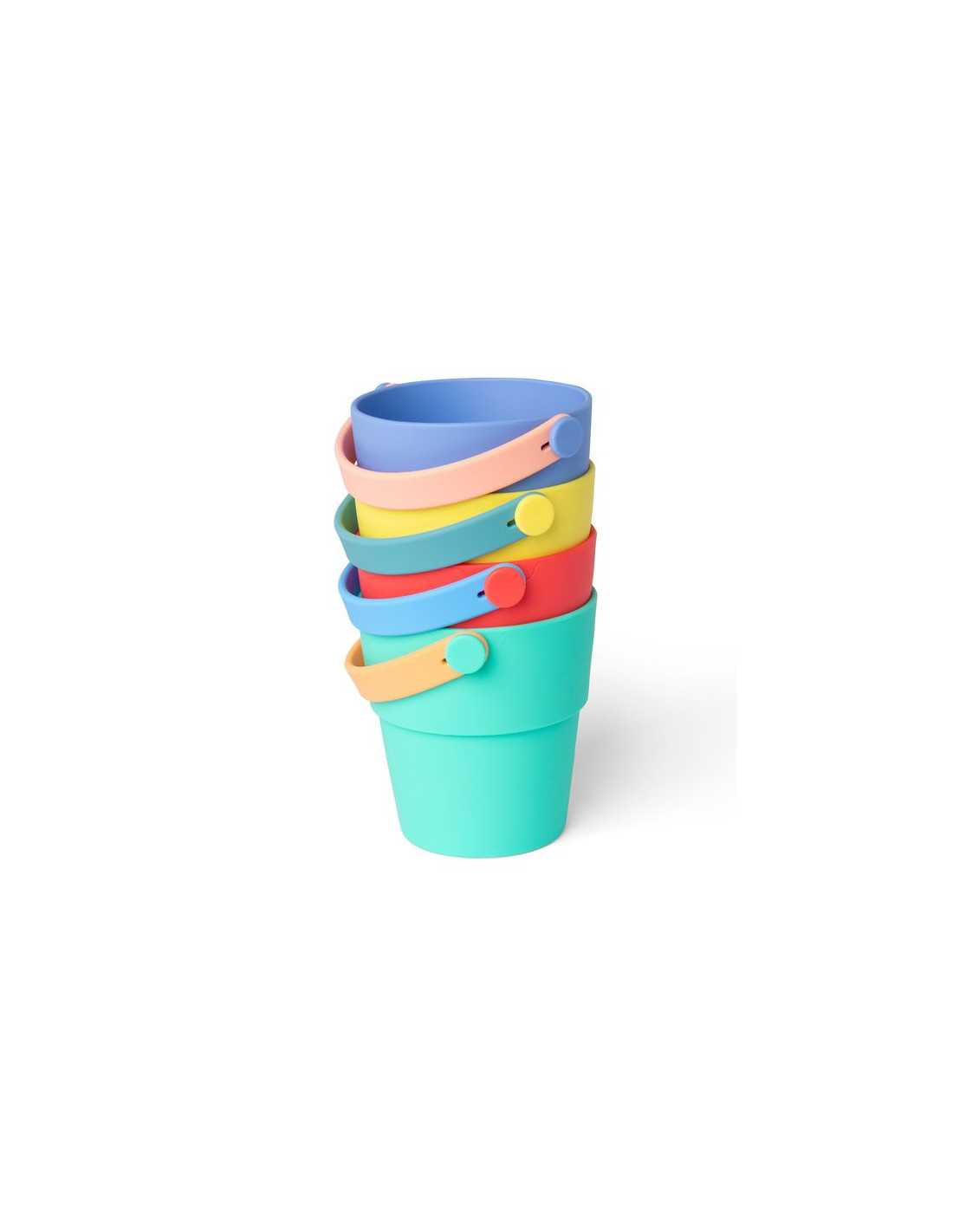Seaux de bain empilables Little L en silicone