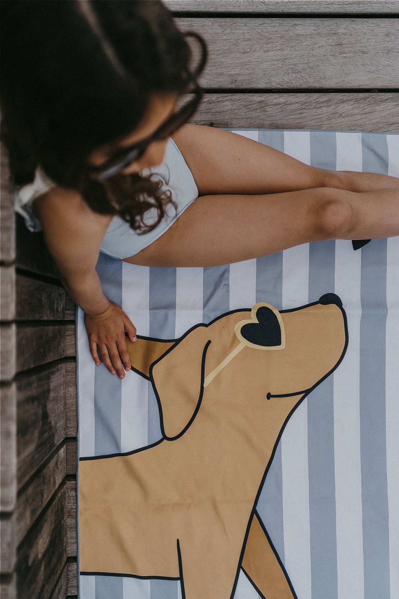 Serviette de plage enfant Minus Chiot
