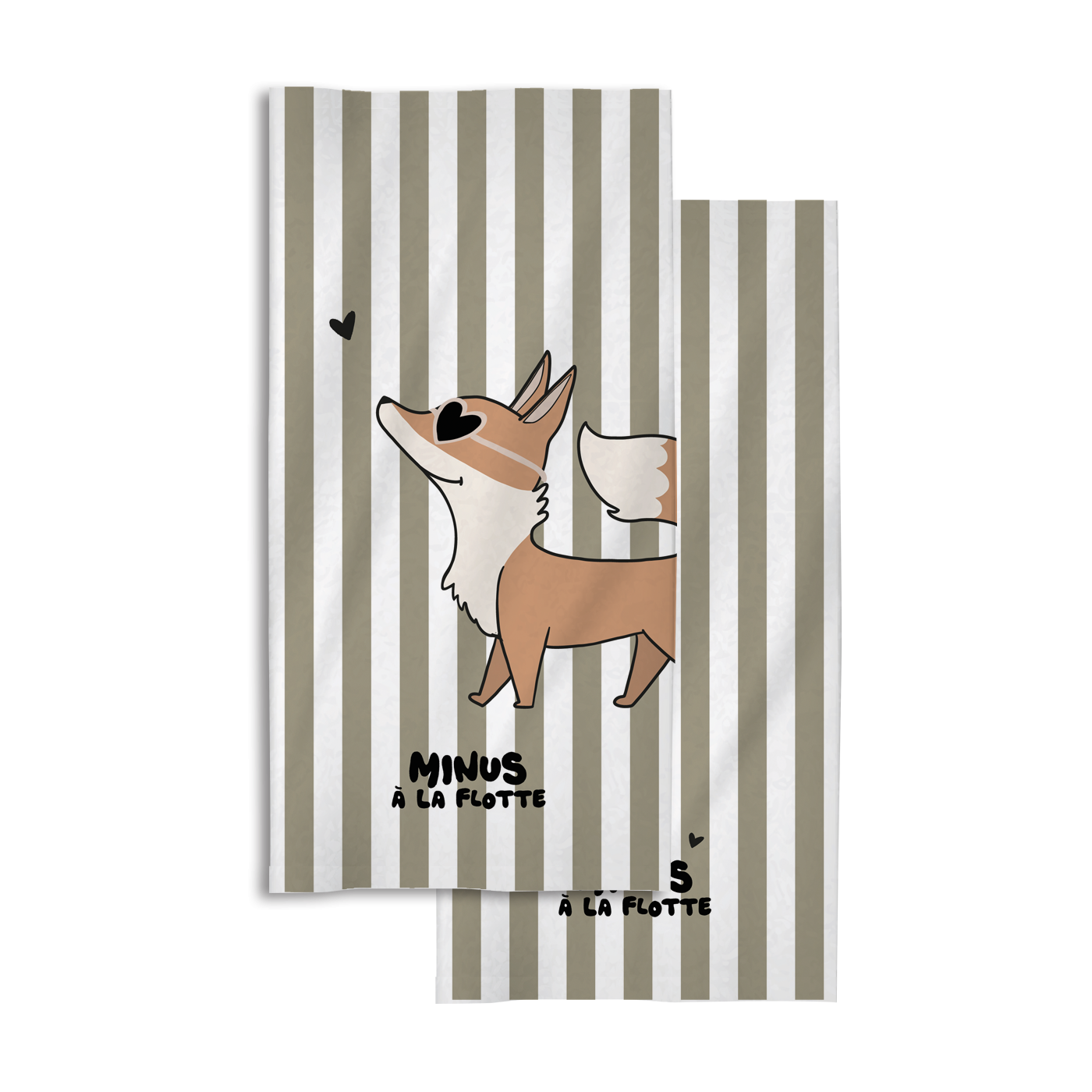 Serviette de plage enfant Minus Renard