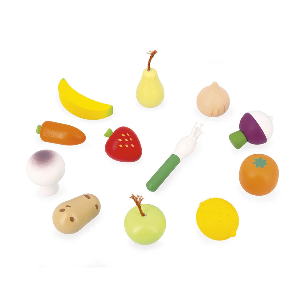 Légumes en bois du filet Mamie Soleil Janod