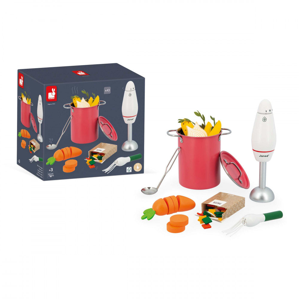 Set de soupe Janod, jeu d'imitation cuisine