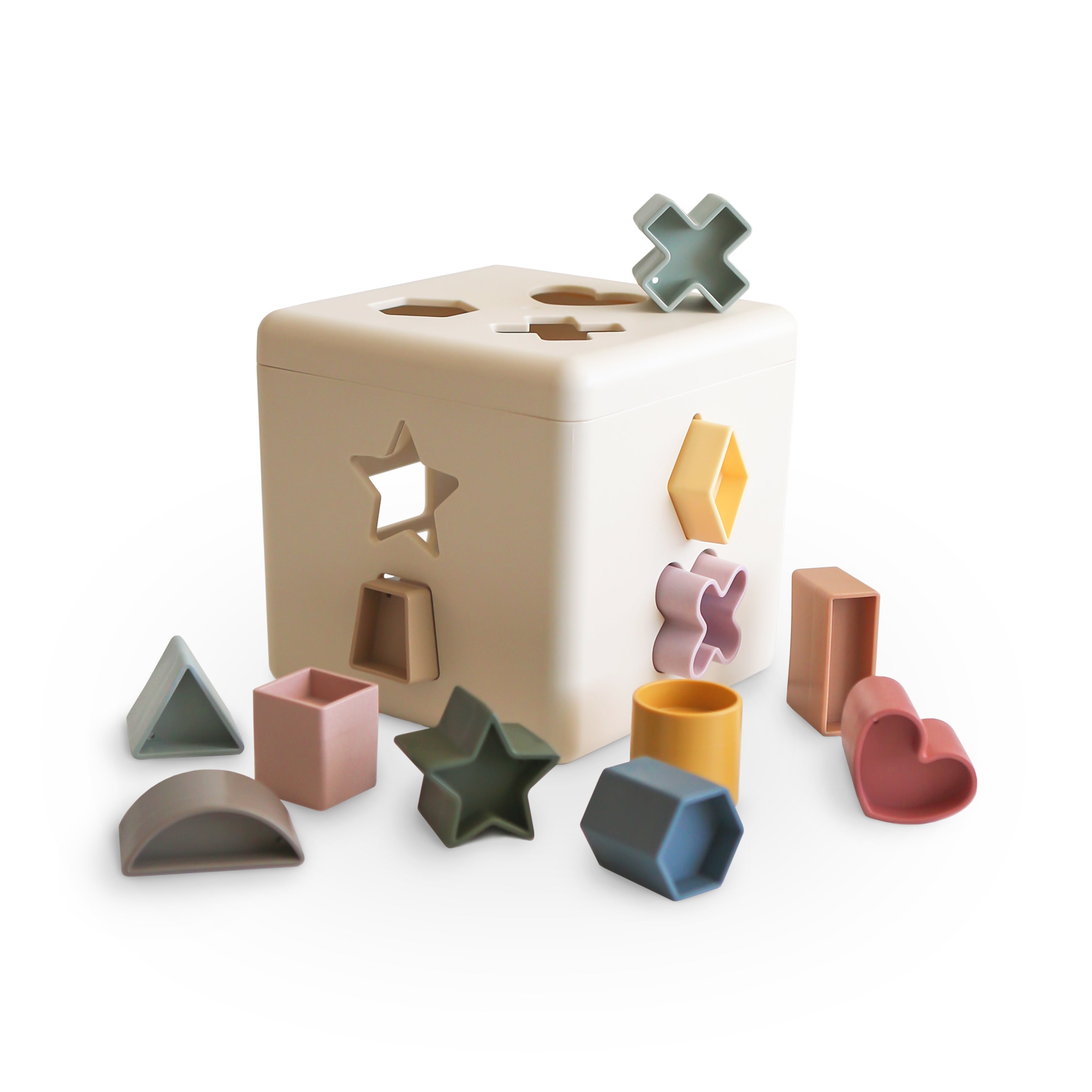 Boîte à formes Original Mushie avec ses 12 formes