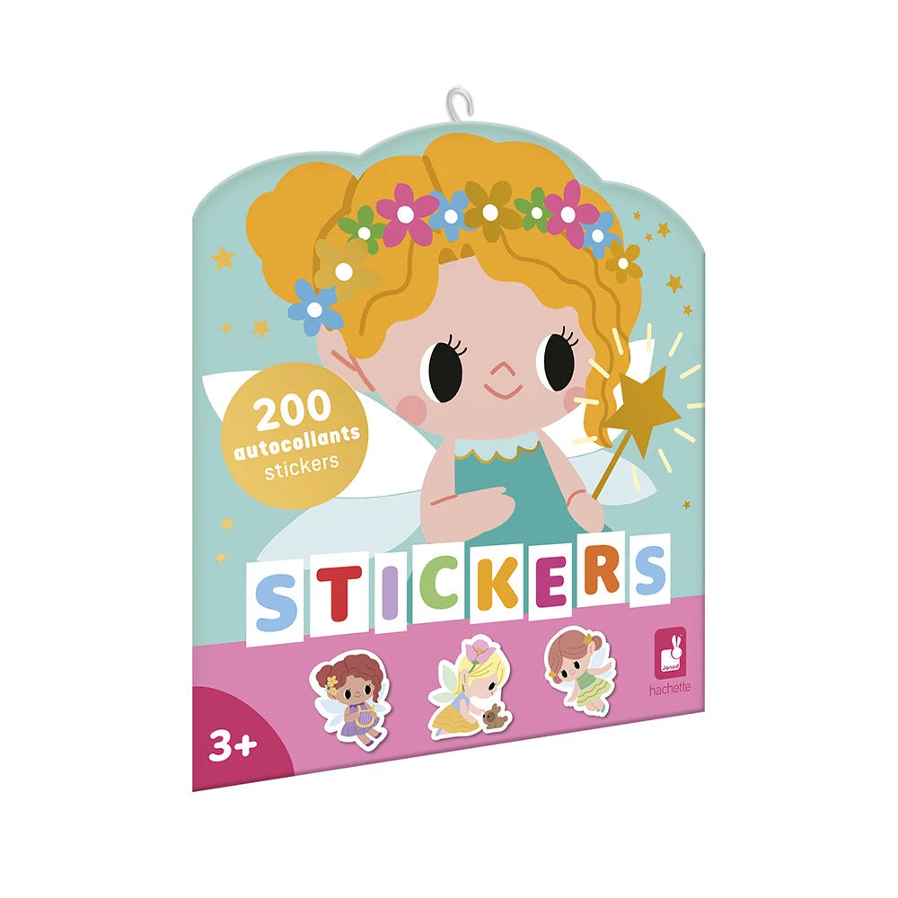 Pochette de 200 stickers fées Janod en forme de fée