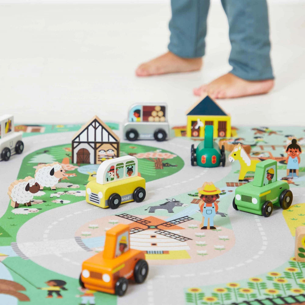 Tapis Campagne Cross Roads dans une chambre d'enfant