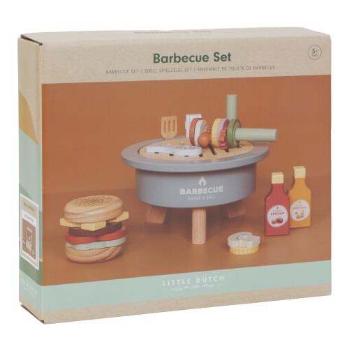 Rangement sous le gril du barbecue en bois Little Dutch