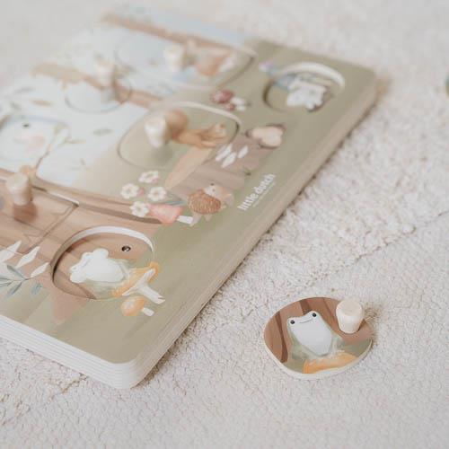 Pièces en bois du puzzle sonore Forest Friends